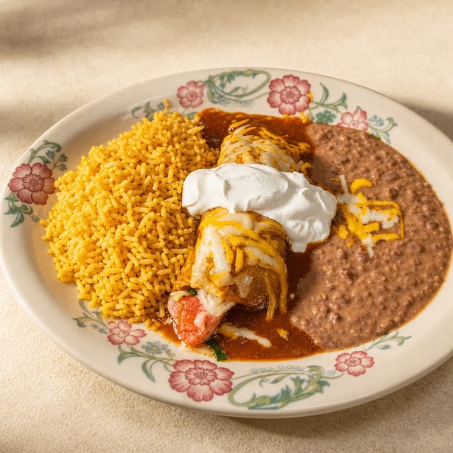 Seafood Enchiladas.