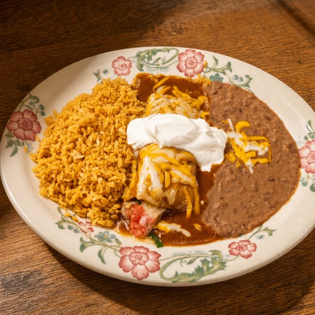 Seafood Enchiladas.