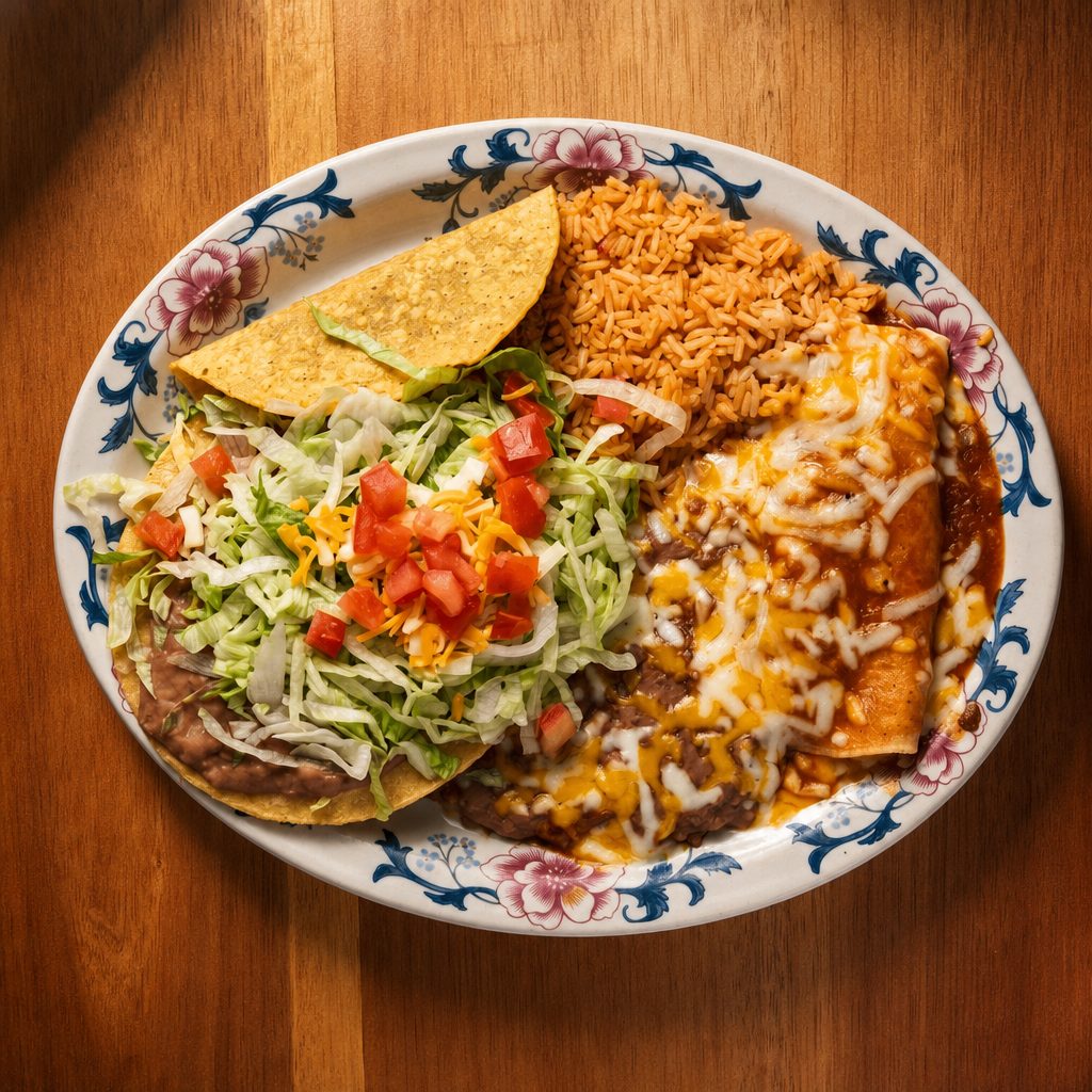Enchilada, Taco & Tostada.