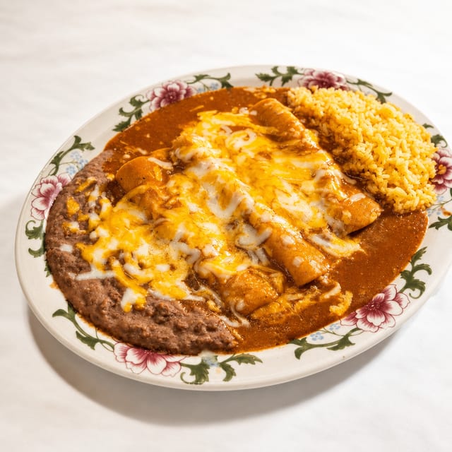 Three Enchiladas.
