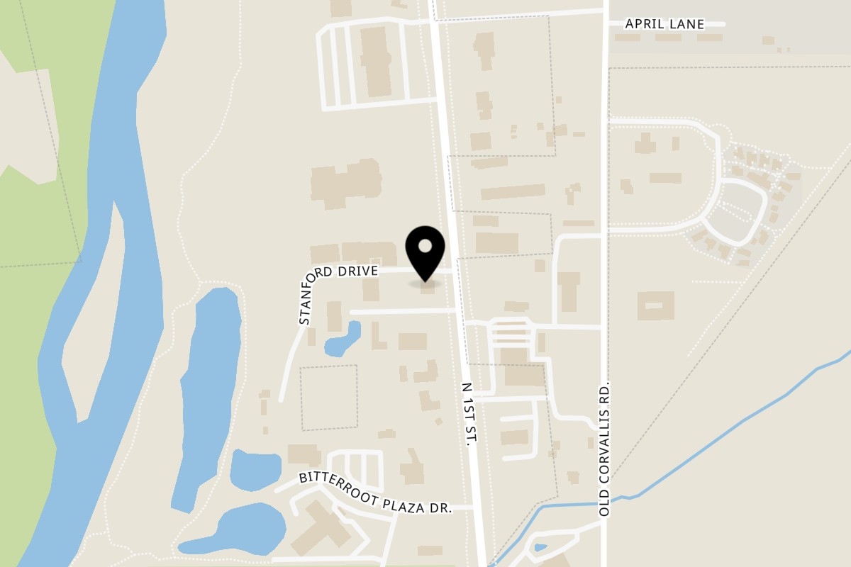 Map showing the location of Fiesta En Jalisco Hamilton on 110 Copper King Ct in Hamilton